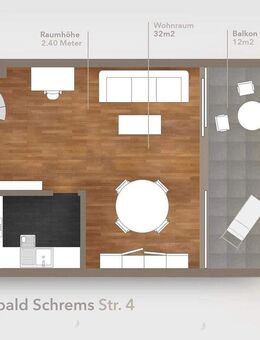 Auf zwei Etagen: Terrassen-Wohnung in Villenviertel Regensburg - Regensburg