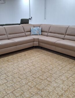 Neu XXL Wohnlandschaft Caramel mit Schlaffunktion & Federkern - Barßel