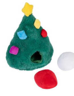 TIAKI Hundespielzeug Geschenkebaum - ca. L 20 x B 12 x H 22,5 cm