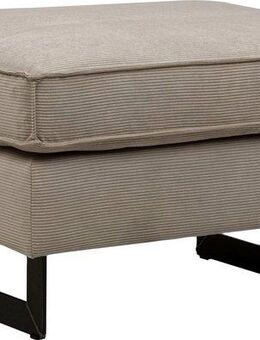 Home affaire Polsterhocker Pinto, mit Keder, Metallfüßen und auch in Cord Bezug erhältlich