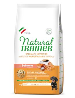 2 x 7 kg / 12 kg Natural Trainer Sensitive zum Sonderpreis! - Adult Small & Toy mit Lachs (2 x 7 kg)