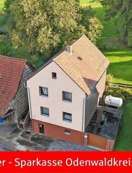 Wohnen im Grünen - Einfamilienhaus mit Scheune und großem Grundstück in Erbach-Bullau - Erbach (Hessen)