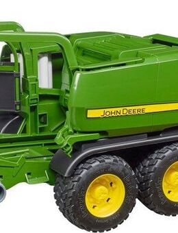 Bruder® Spielzeug-Landmaschine John Deere Rundballen Presswickelkombi C441R 42 cm (02032), Made in Europe