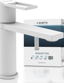 Schütte Waschtischarmatur MANHATTAN Verbrühschutz, wassersparend, Marken-Mischüse