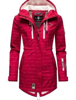 Marikoo Funktionsmantel Zimtzicke Wasserdichter Softshell Parka mit Kapuze