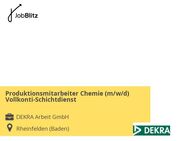 Produktionsmitarbeiter Chemie (m/w/d) Vollkonti-Schichtdienst - Rheinfelden (Baden)