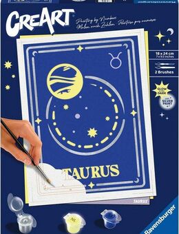 Ravensburger Malen nach Zahlen Sternzeichen (Zodiac Sign) Stier, Made in Europe