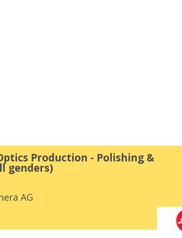 Teamlead Optics Production - Polishing & Grinding (all genders) - Wetzlar