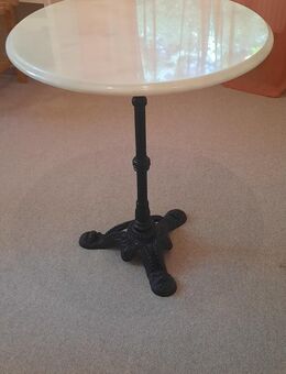 Bistro-Tisch Ø60 cm Gusseisen/Marmor h 70cm - Memmingen