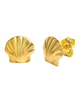 Fascination by Ellen K. Paar Ohrstecker 333 Gold glanz Motiv Muschel