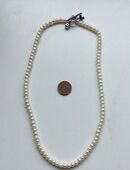 Damen Halskette Perlenkette mit aufwändigem 925er Sterling Silber Verschluss in 36043