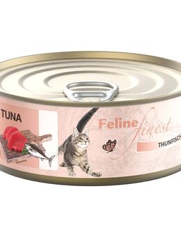 Sparpaket Feline Finest Katzen Nassfutter 24 x 85 g - Thunfisch