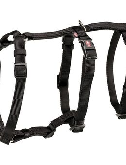 Trixie Sicherheitsgeschirr Stay Schwarz - Größe S–M: 40–65 cm Brustumfang, 15 mm breit