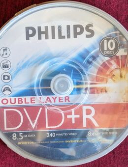 Philips DVD R, DL, Rohlinge 8.5 GB Data, 10-er Spindel - Jena