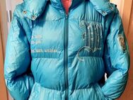 worst work 2-in-1 Herren Winter /Weste /Jacke Kapuze und Ärmel abnehmbar abnehmbar blau Gr. M - Südharz