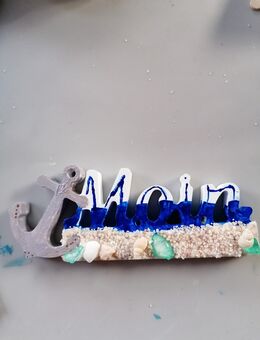 Maritimes Türschild oder Dekoobjekt "Moin" - Bad Segeberg