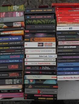 63 Krimis Thriller Bücher Fielding Follett Crichton Evanovich Sheldon Chesterton Cook Cornwell Walters George Gercke Grisham Rankin Christie Wallace usw. zus. 6,- - Flensburg