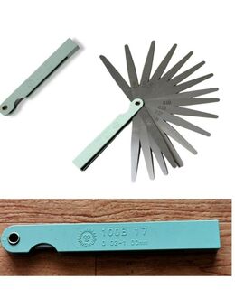 Fühllehre Maßlehre Fühlerlehre17 Blatt 0,02-1,00 mm Spaltmass Ventillehre 9,90 €* - Villingen-Schwenningen