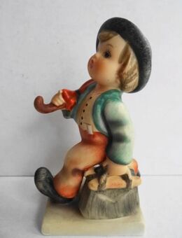 Goebel, Hummel, alte Figur, Wanderbub, Wanderer, Junge mit Schirm, Koffer und Hut - Königsbach-Stein