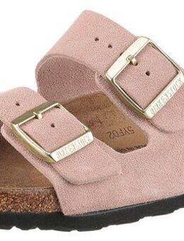 Birkenstock Arizona Suede SFB Pantolette Sommerschuh, Strandschuh, Hausschuh, Leder, schmale Schuhweite E