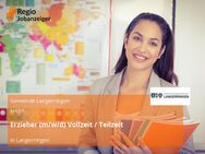 Erzieher (m/w/d) Vollzeit / Teilzeit - Langerringen