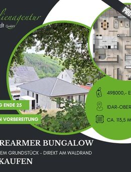 ***Neubau: Barrierearmer Bungalow, am Waldrand, zu verkaufen!*** - Idar-Oberstein
