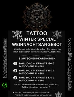 ❄️ Hello November - Tattoo Winter Special & Weihnachts-Angebot 2025 ❄️ - Pulheim