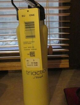 Trinkflasche, gelb, "TRIUMPH, triaction", neu, 5,- - München