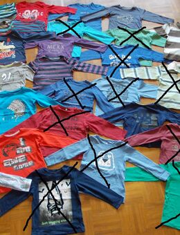 Gr. 98/104 Langarm- Sweatshirts Longsleeves gestreift Motiv Schriftzug Hemd Rollkragen einzeln zu bekommen - Haltern (See) Zentrum