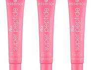 Essence Lippenbalsam the super peptide glossy lip treatment, 3-tlg., mit milchig glänzender Textur