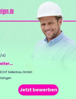 Bauleiter (m/w/d) - Metzingen
