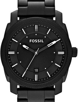 Fossil Quarzuhr MACHINE FS4775, Armbanduhr, Herrenuhr, Datum, analog, Edelstahlarmband