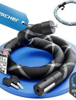 FISCHER Fahrrad Kettenschloss Kettenschloss SILENCE CK100/32 schwarz