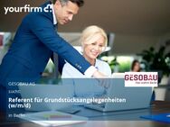 Referent für Grundstücksangelegenheiten (w/m/d) - Berlin