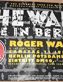 Plakat The Wall 1990 (Potsdamer Platz) - Berlin Mitte
