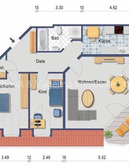 Lichtdurchflutetes Wohnglück: Ihre 3-ZKB-Wohnung mit Balkon und Tiefgarage in Ahlen - Ahlen