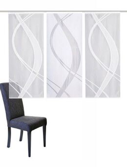 HOME WOHNIDEEN Schiebegardine TIBASO (3 St), Paneelwagen, halbtransparent, Wirkware, halbtransparent