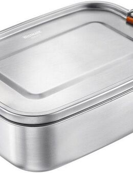 WESTMARK Lunchbox Lunchbox »Viva Maxi«, 1500 ml, Edelstahl 18/8, Silikon, (1-tlg), mit Silikon-Dichtungsring, einsetzbare Trennwand, rostfreier Edelstahl