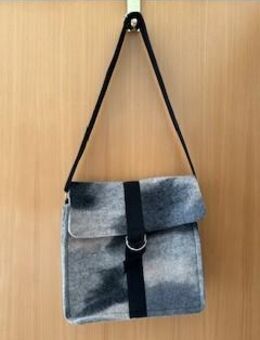 Tasche Wollfilz gefüttert - Kerben