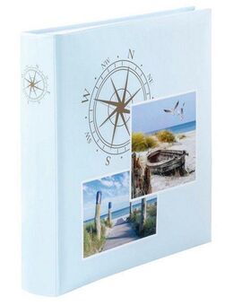 Hama Fotoalbum Jumbo Album Compass 30x30 cm, 100 weiße Seiten, max. 400 Fotos