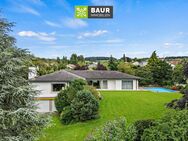 360° I Exklusive Bungalow-Villa mit Pool in Aussichtslage von Baienfurt mit riesengroßem Grundstück! - Baienfurt