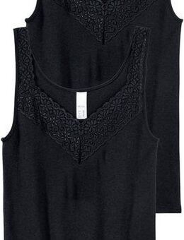 Speidel Achselhemd Natalie (Packung, 2-St., 2er Pack) 100% Baumwolle, eng, bequem, V-Ausschnitt, feminin, vielseitig