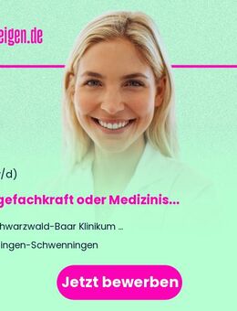 Pflegefachkraft oder Medizinische Fachangestellte (w/m/d) Herzkatheter-Labor - Villingen-Schwenningen
