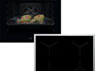 AEG Backofen-Set HH24BSIB, Aqua Clean, Wasserdampfreinigung des Ofens, Autarkes Kochfeld mit SuperFlat Rahmen