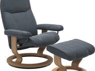 Stressless® Relaxsessel Consul (Set, Relaxsessel mit Hocker), mit Hocker, mit Classic Base, Größe L, Gestell Eiche