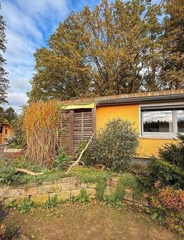 Rarität: Freizeitgrundstück mit modernem Bungalow & Waldfläche in Weinböhla! Provisionsfrei! - Weinböhla