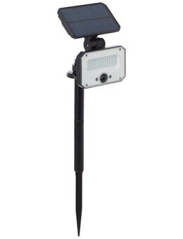 Brilliant LED Gartenstrahler Joplin, Bewegungsmelder, LED fest integriert, LED Außenspießleuchte, Solar, 54 cm, 1100 lm, 4100 K, schwarz