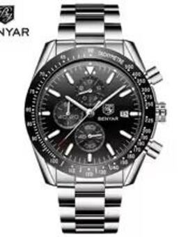 Benyar Chronograph,Edelstahl,Quarzwerk,neu. - Firrel