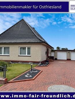 TOP gepflegter Bungalow mit Doppelgarage und großem Garten in Moormerland - Moormerland