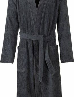 Egeria Herrenbademantel Adam, ideal für Sauna & Spa, Hotelbademantel, Morgenmantel, Langform, Velours, Kimono-Kragen, Gürtel, Velours, Kimonoform